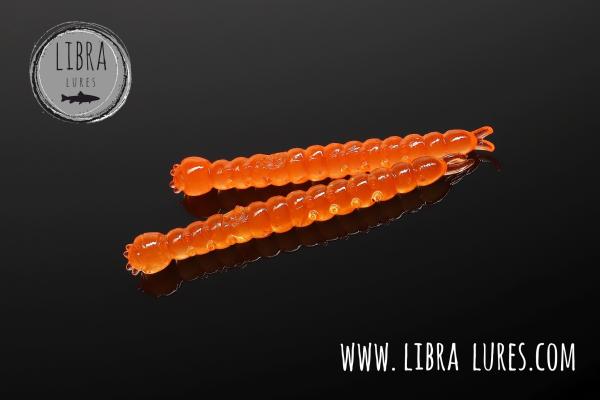 Libra Lures Slight Worm  38mm Cheese , Hot Orange 011